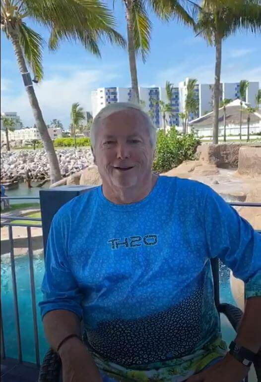 Ben Stefka Member for 10 years from Texas, enjoys his vacation with grandson