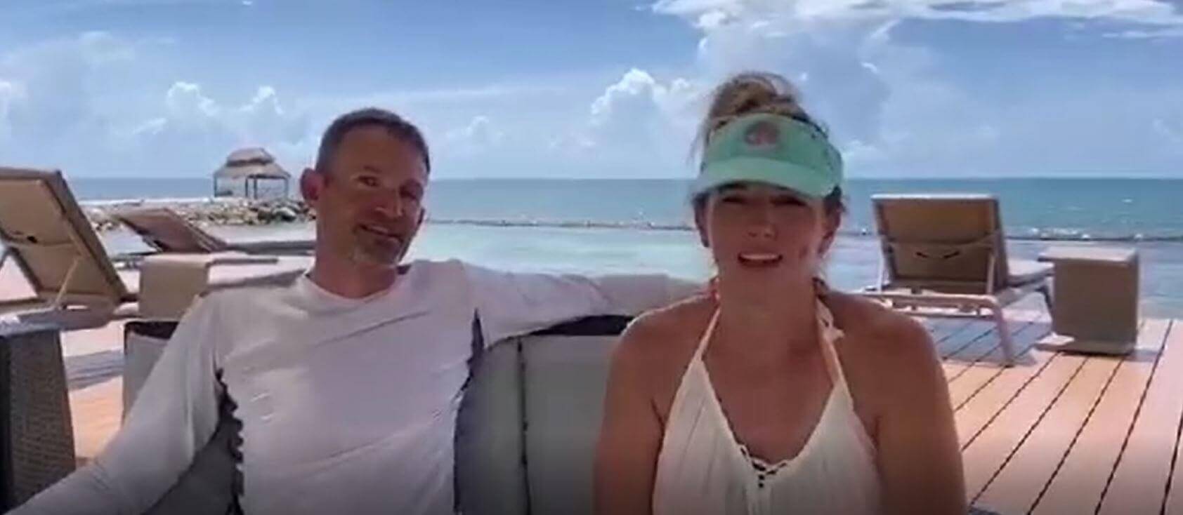 Christy and Keith White members for 3 years enjoy their vacation...