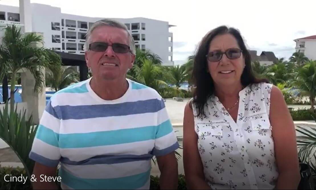 Cindy & Steve enjoy relaxition to the max!