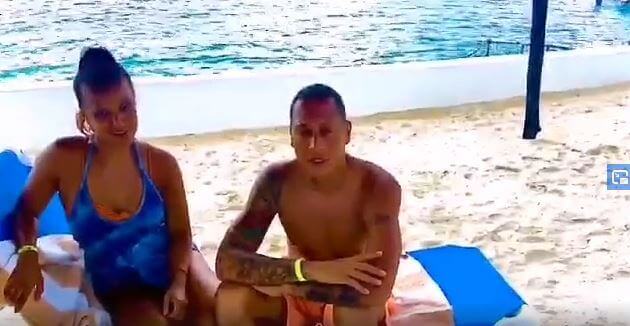 Katia and Felipe from New Jersey absolutely enjoying the island of Cozumel